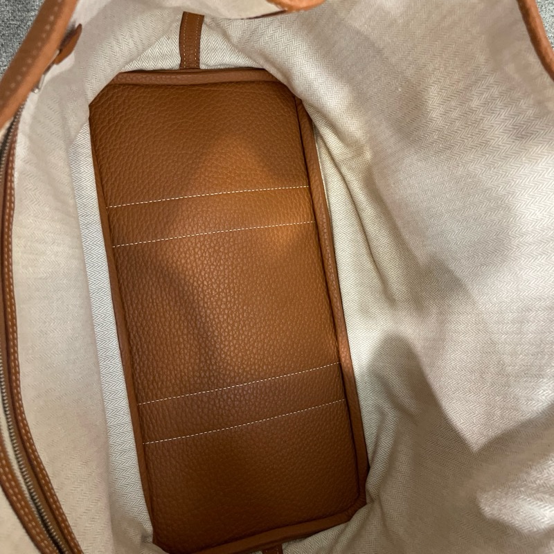 Hermes 愛馬仕 Garden Party 花園包 36 Togo 金棕色銀扣-2
