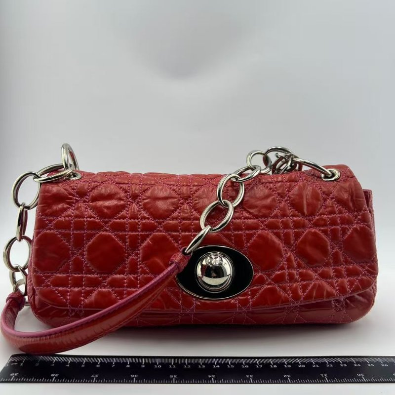 迪奧 Cannage 藤格紋圓筒包-0