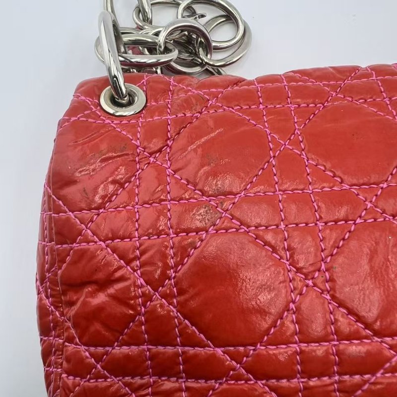 迪奧 Cannage 藤格紋圓筒包-19