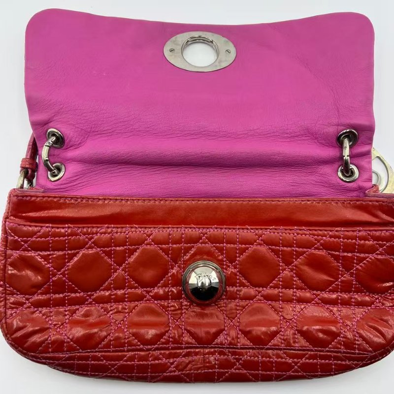 迪奧 Cannage 藤格紋圓筒包-21