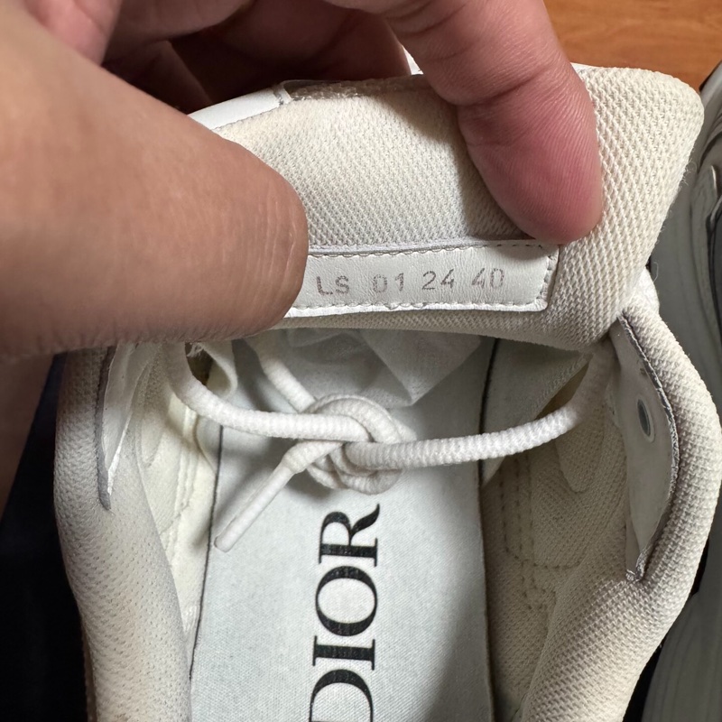 Dior迪奧B30徽標運動鞋 低幫CD印花休閒鞋 白色 40碼-5