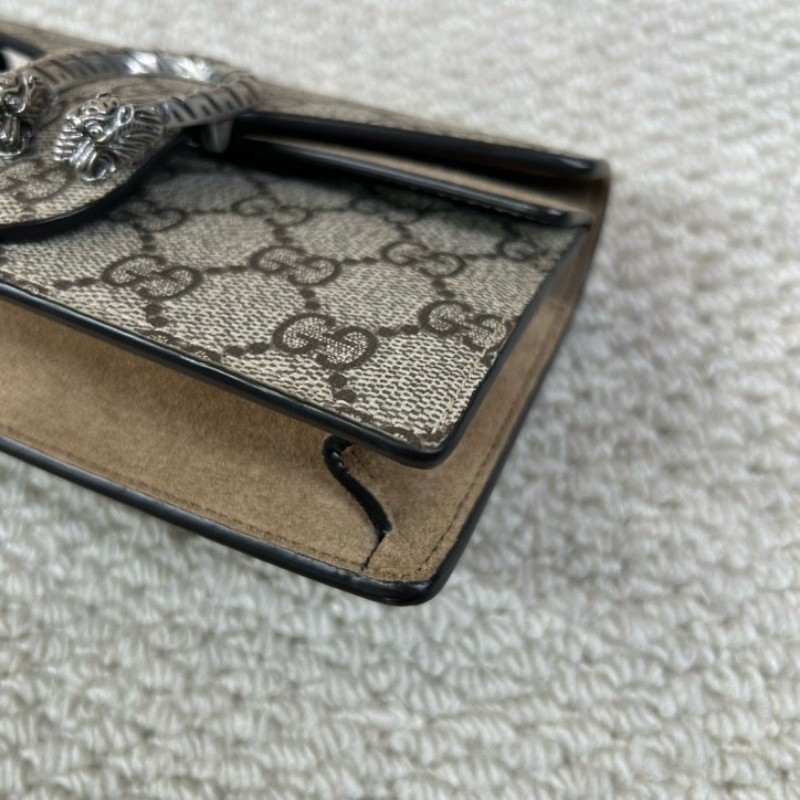 Gucci古馳Dionysus酒神mini鏈條包 經典老花配金屬鏈條肩帶 經典實用百搭 可單肩斜挎-13