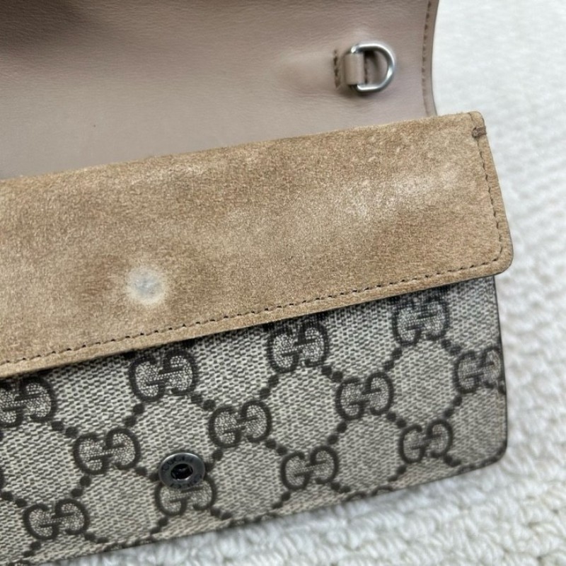 Gucci古馳Dionysus酒神mini鏈條包 經典老花配金屬鏈條肩帶 經典實用百搭 可單肩斜挎-19