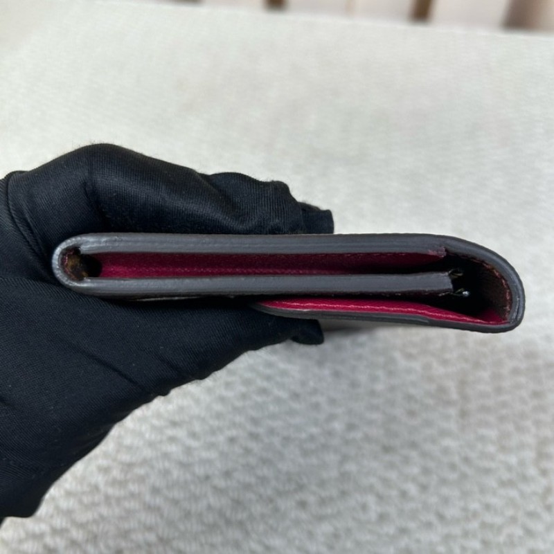 LV路易威登老花玫紅豆豆長款錢包 卡位多 容量足 日常通勤很實用-12