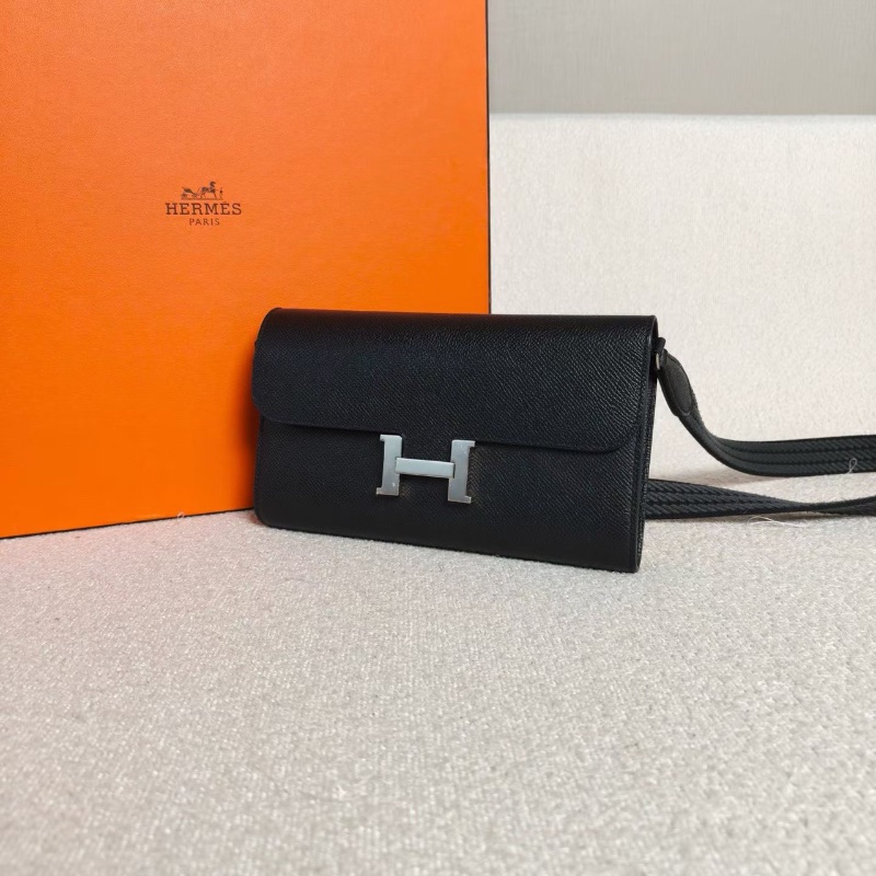 Hermes Constance康康Togo 黑銀epsom皮20*12*3 99新配件塵袋-3