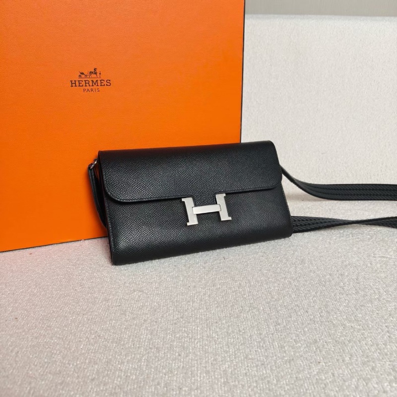Hermes Constance康康Togo 黑銀epsom皮20*12*3 99新配件塵袋-5