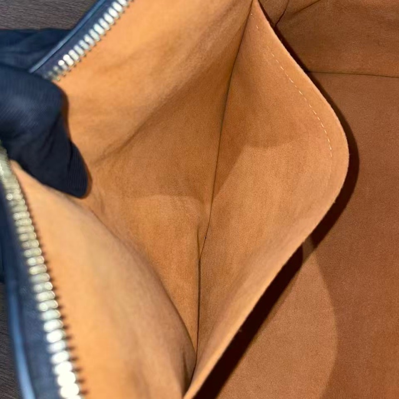 LV路易威登Tuileries中號 老花拼皮手提單肩包-19