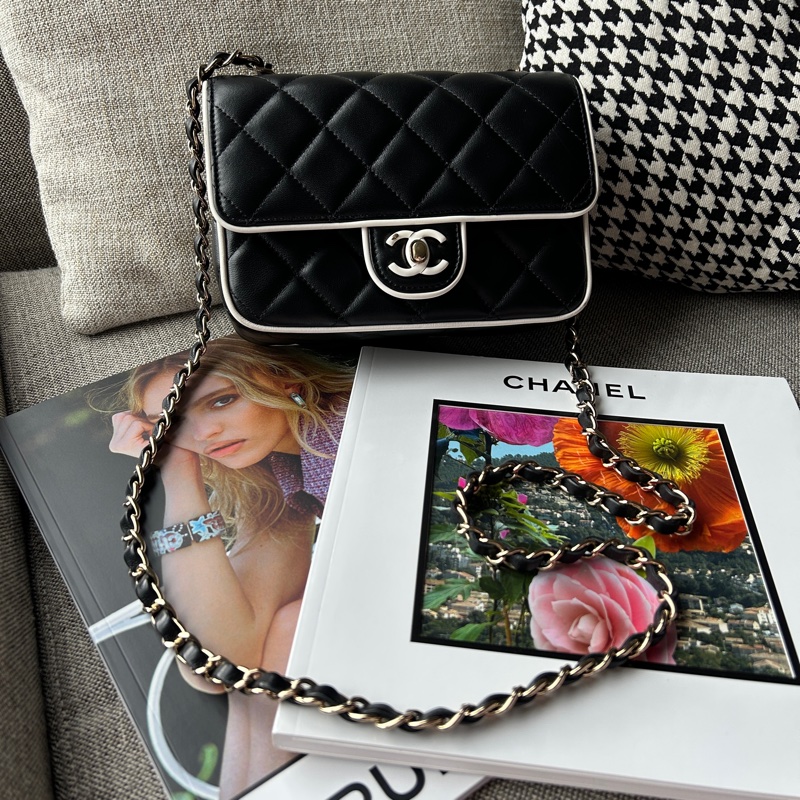 CHANEL 25P 限量熊貓方胖子-3
