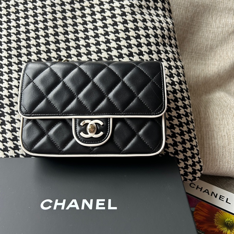 CHANEL 25P 限量熊貓方胖子-4