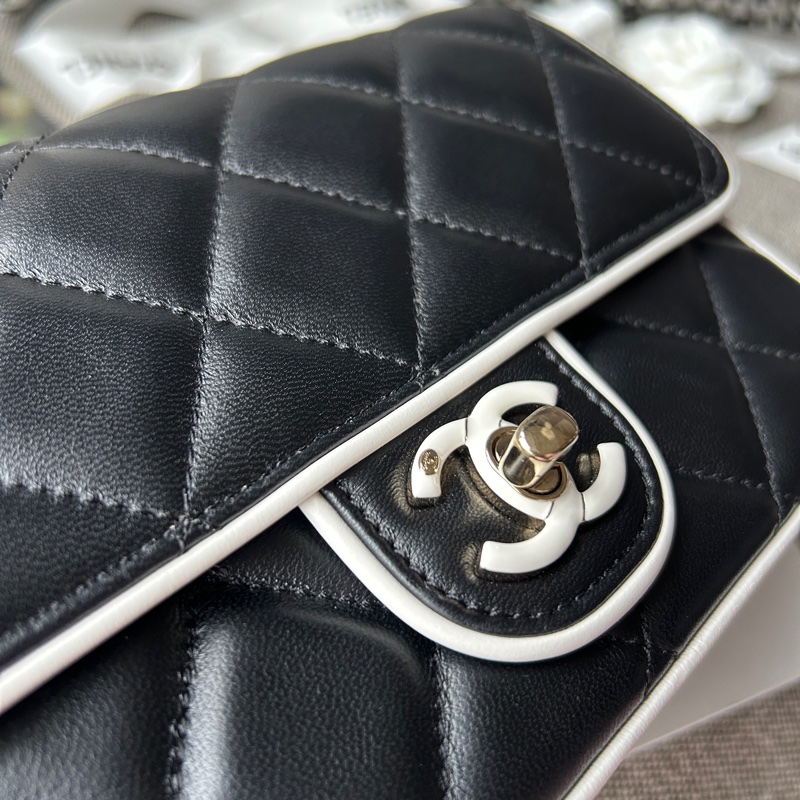 CHANEL 25P 限量熊貓方胖子-18