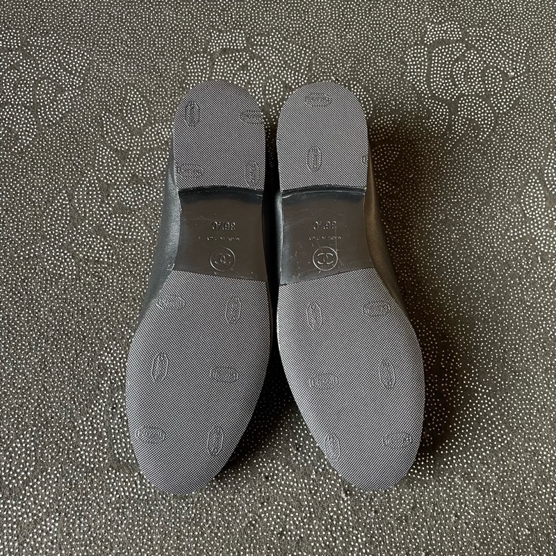 98新 香奈兒chanel黑色芭蕾鞋36.5碼-3