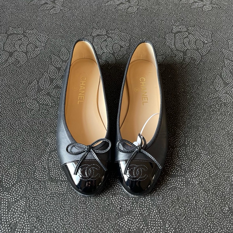 98新 香奈兒chanel黑色芭蕾鞋36.5碼-9
