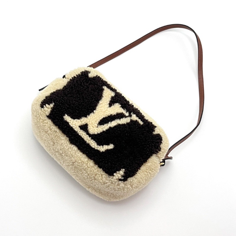 LV Teddy限量羊羔毛泰迪相機包17*12*9 98新配件盒子塵袋購證-5