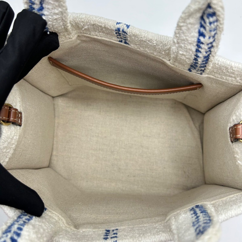 CELINE 浮雕凱旋門提花條紋托特包26*18.5*13 98新配件塵袋-2