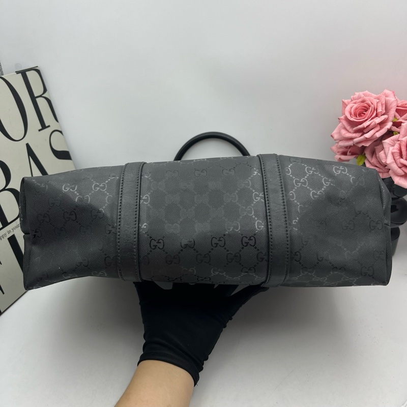 99新古馳/Gucci 黑色帆布 尺寸40x37-12
