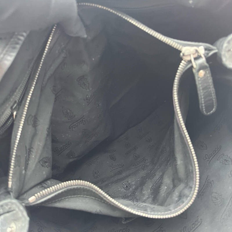 99新古馳/Gucci 黑色帆布 尺寸40x37-14