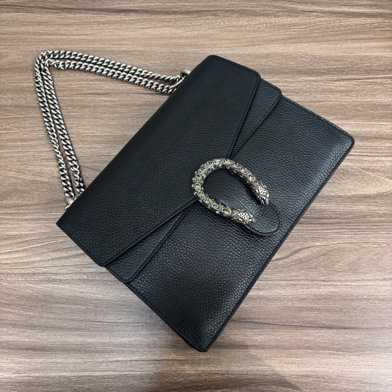 GUCCI Dionysus墨銀鑽扣大號全皮酒神手提腋下包29*21*7 98新配件塵袋-5