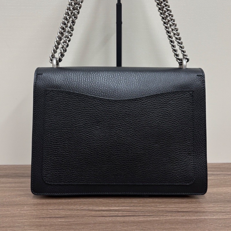 GUCCI Dionysus墨銀鑽扣大號全皮酒神手提腋下包29*21*7 98新配件塵袋-6