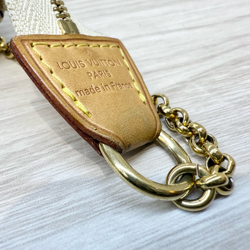 LV白Damier Azur Eva鏈條斜背包N55214-18