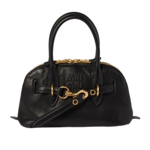 Miu Miu 女士 Aventure 徽標單肩包均碼碼常規、28cm*10cm*16.5cm