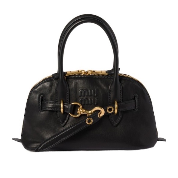 Miu Miu 女士 Aventure 徽標單肩包均碼碼常規、28cm*10cm*16.5cm-0