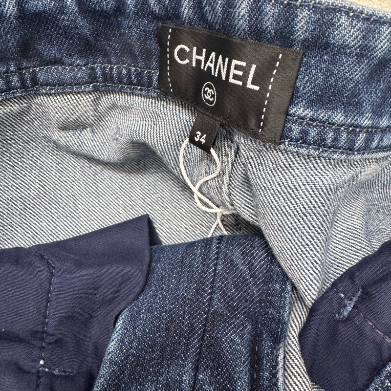 Chanel香奈兒26PJennie同款萬人找logo牛仔褲-3