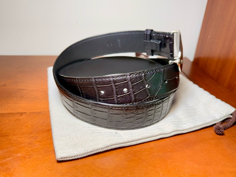 Lv 真鱷魚皮/皮帶(近全新)-1