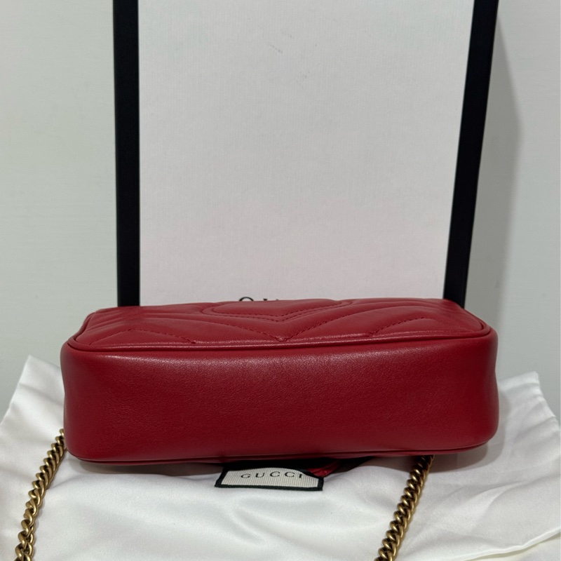 Gucci過年發財紅小斜背包-4