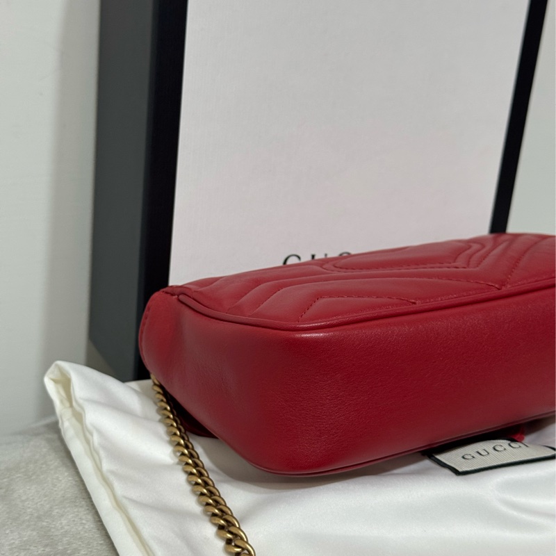 Gucci過年發財紅小斜背包-7