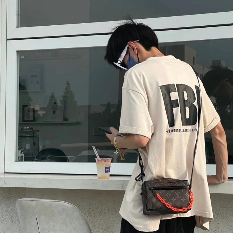 lv 老花soft trunk拉鍊軟盒斜背包19*12*8 98新配件塵袋-0