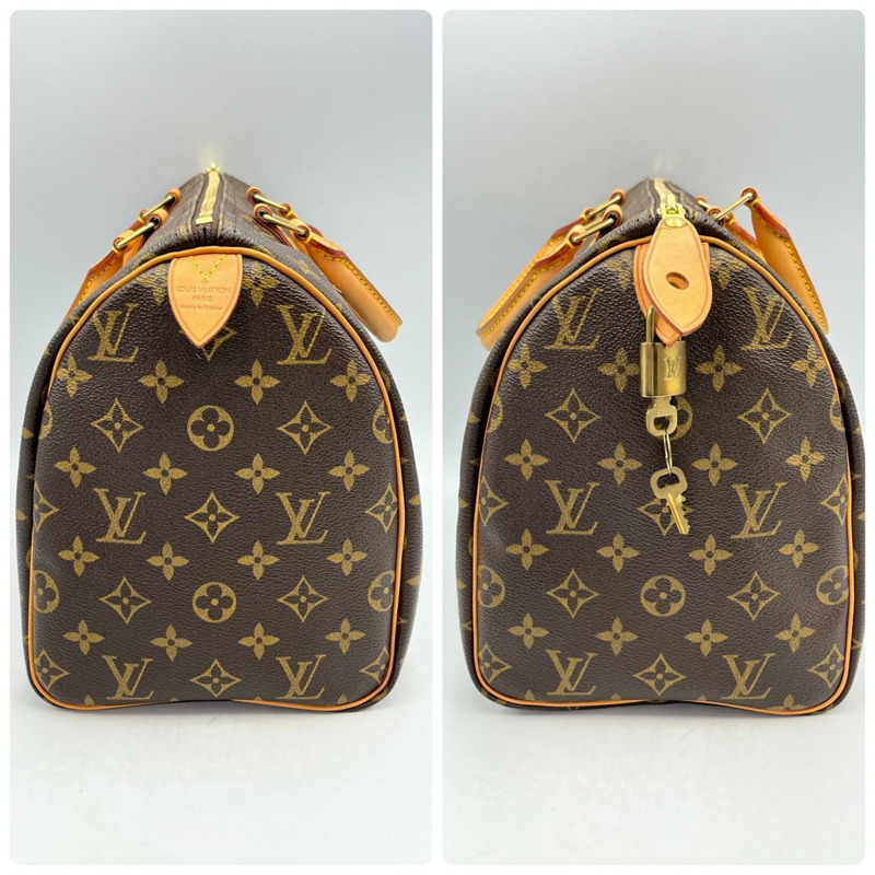 路易威登 Speedy 30 迷你波士頓包 M41526 Monogram 帆布棕色女士手提包-2