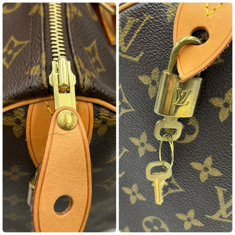 路易威登 Speedy 30 迷你波士頓包 M41526 Monogram 帆布棕色女士手提包-9