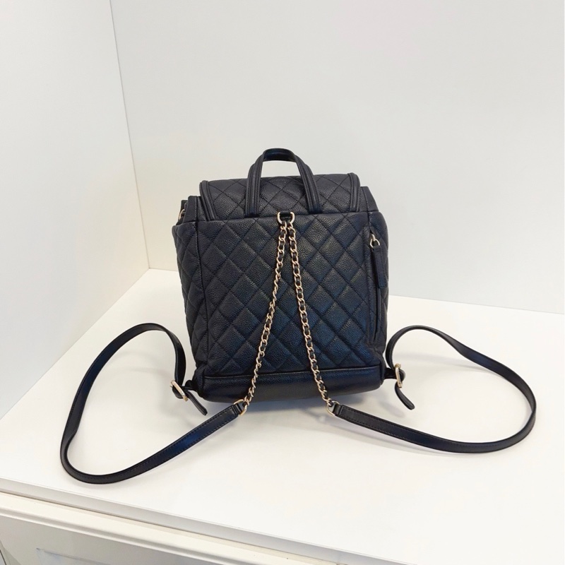 ✨Chanel 98新 雙C Vanity case 黑金後背包🖤-4