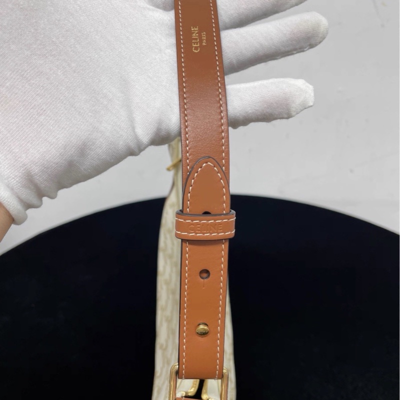 名媛千金味💎Celine賽琳凱旋門老花Hobo手提單肩包-13