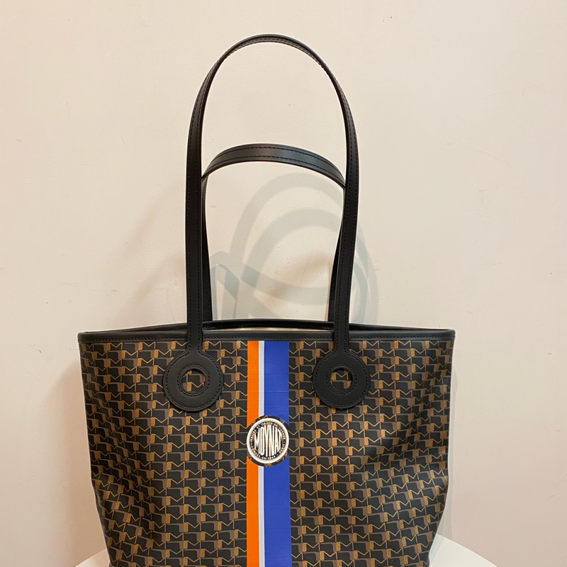 全新♥️莫奈moynat 黑金小號托特包-8