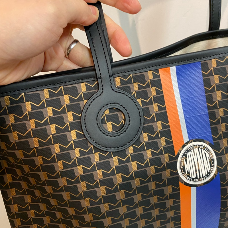 全新♥️莫奈moynat 黑金小號托特包-12
