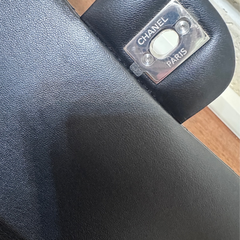 Chanel coco20 黑銀 防刮羊皮芯片台灣購證-17