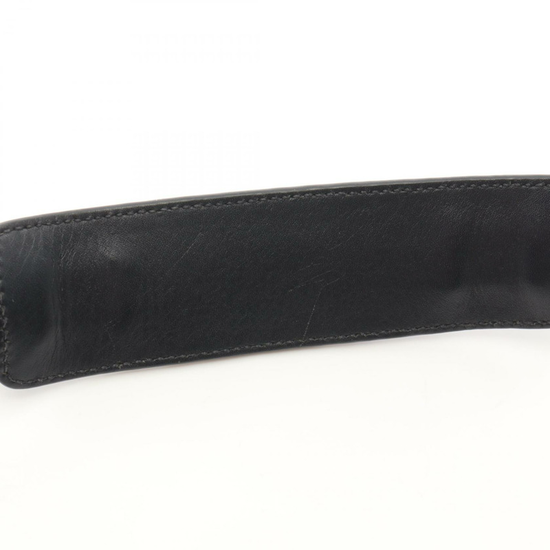 PRADA LOGO JACQUARD Logo 肩挎包 1BH089 帆布皮革 黑色 二手-5