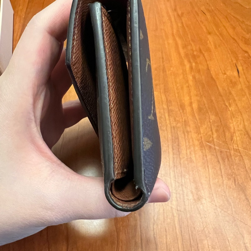 Louis Vuitton 三折信封老花短夾-4