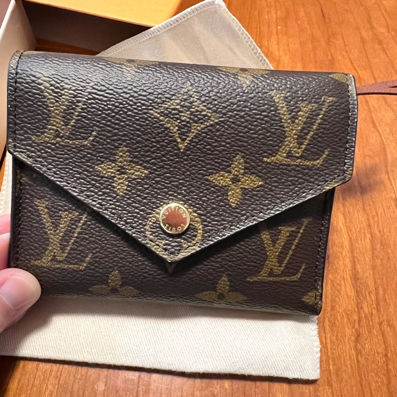 Louis Vuitton 三折信封老花短夾-5