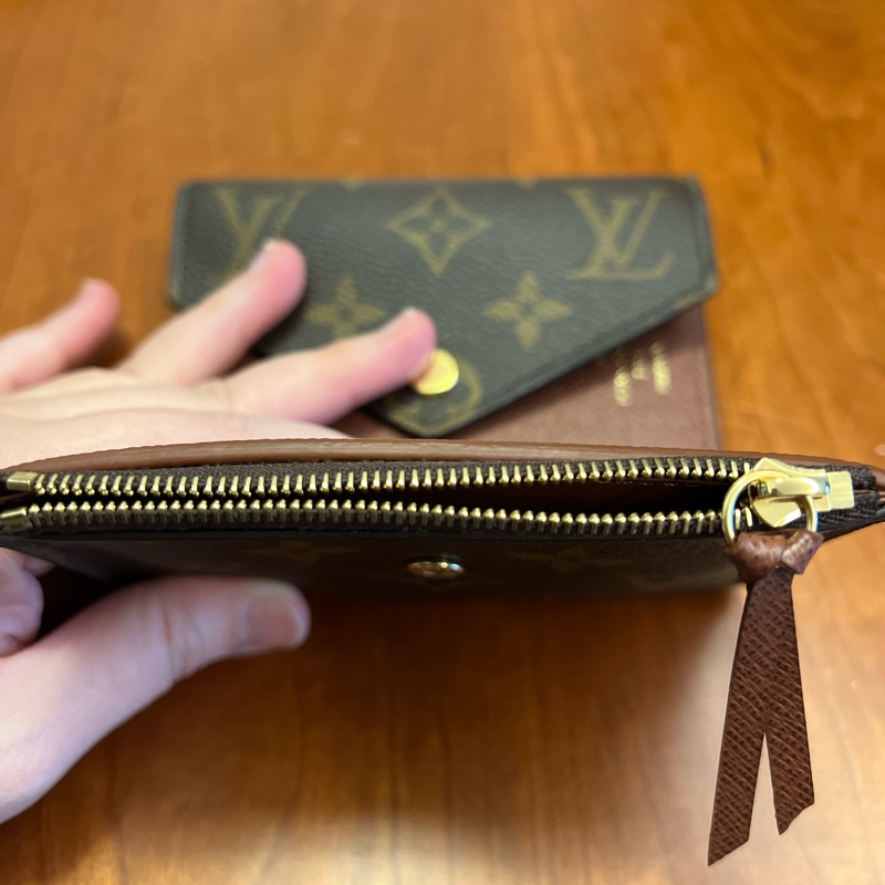 Louis Vuitton 三折信封老花短夾-12