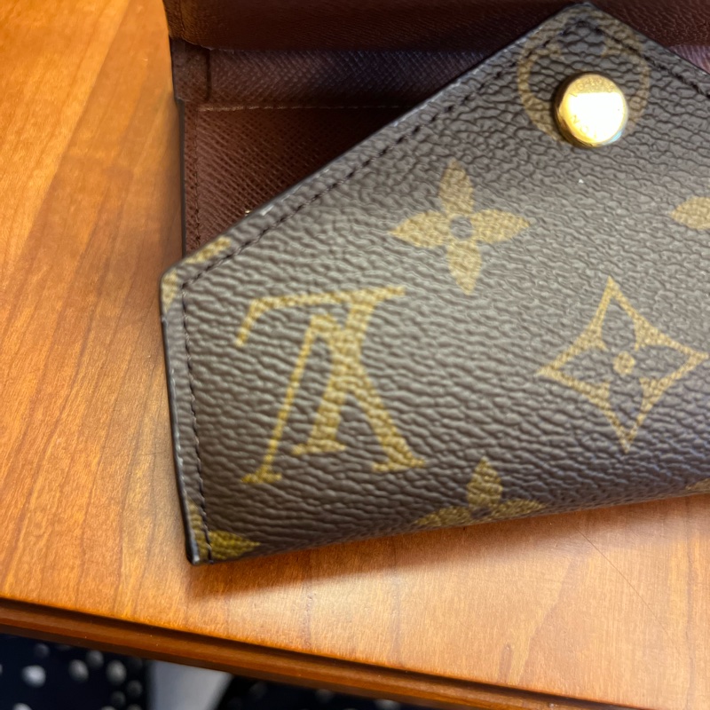 Louis Vuitton 三折信封老花短夾-14