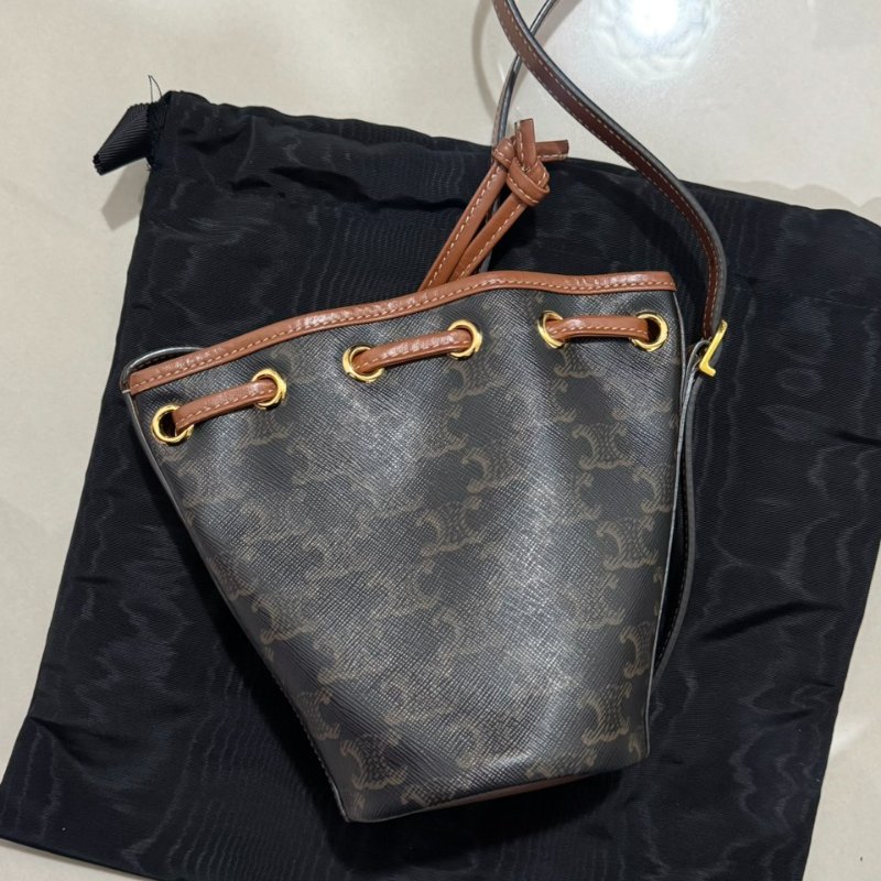 Celine 老花經典mini水桶包-3