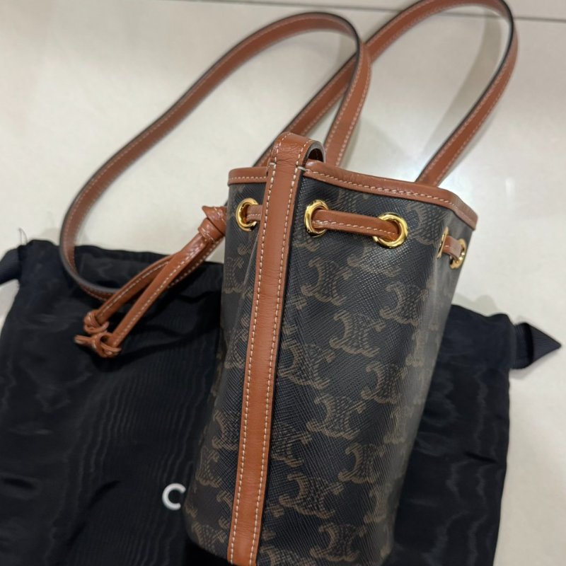 Celine 老花經典mini水桶包-4