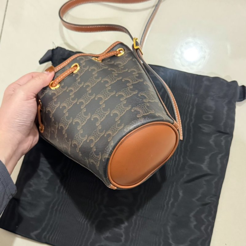 Celine 老花經典mini水桶包-7