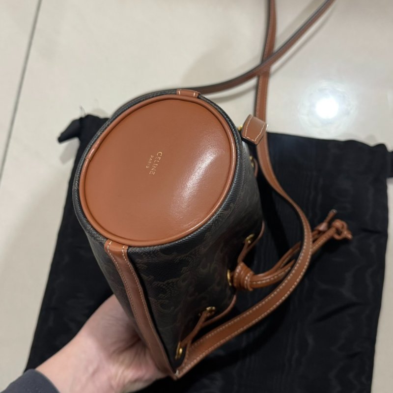 Celine 老花經典mini水桶包-10