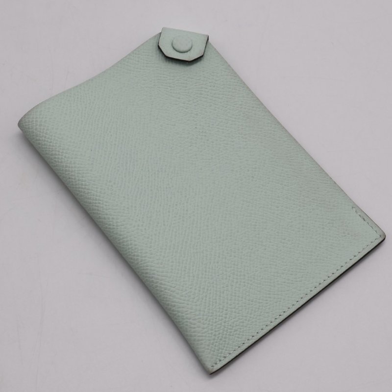 HERMES Tarmac 護照夾 - 新薄荷綠 W-0