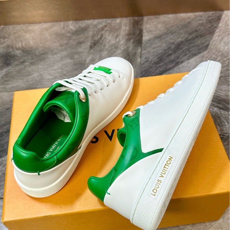 全新 LV 路易威登 新款小白鞋 綠尾滿logo全皮運動鞋 36碼-5