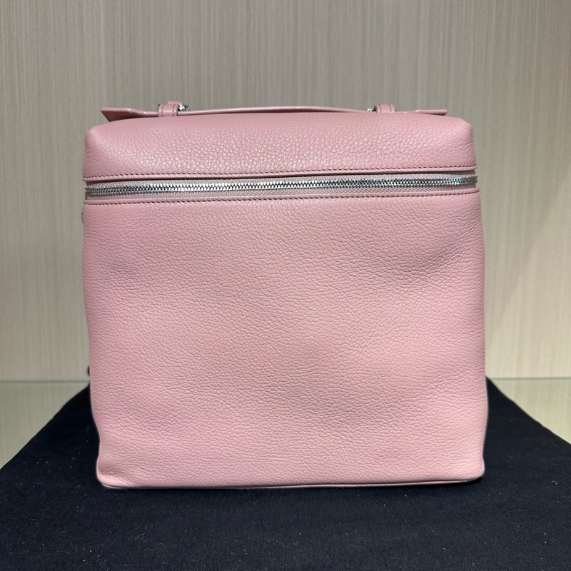 Loro Piana ExtraPocket L23.5 牛皮 豆腐包 雙肩包 小號 粉色-0