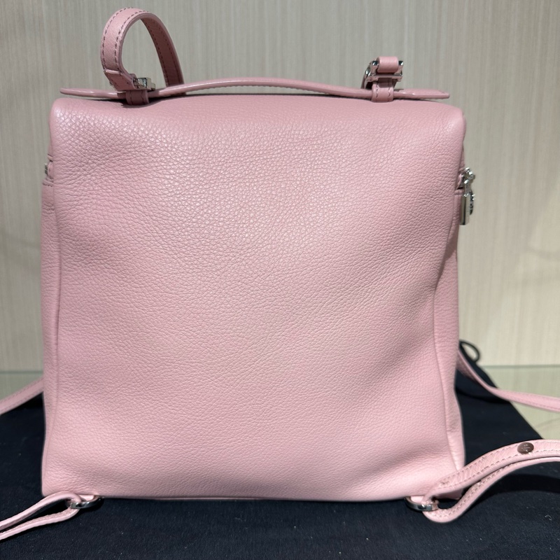 Loro Piana ExtraPocket L23.5 牛皮 豆腐包 雙肩包 小號 粉色-3